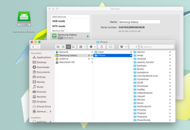 samsung file transfer for mac
